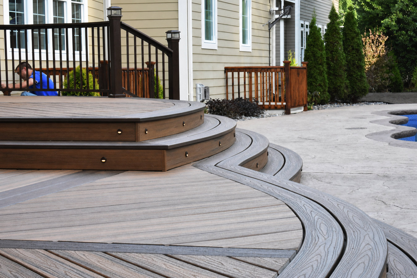 Composite deck installation