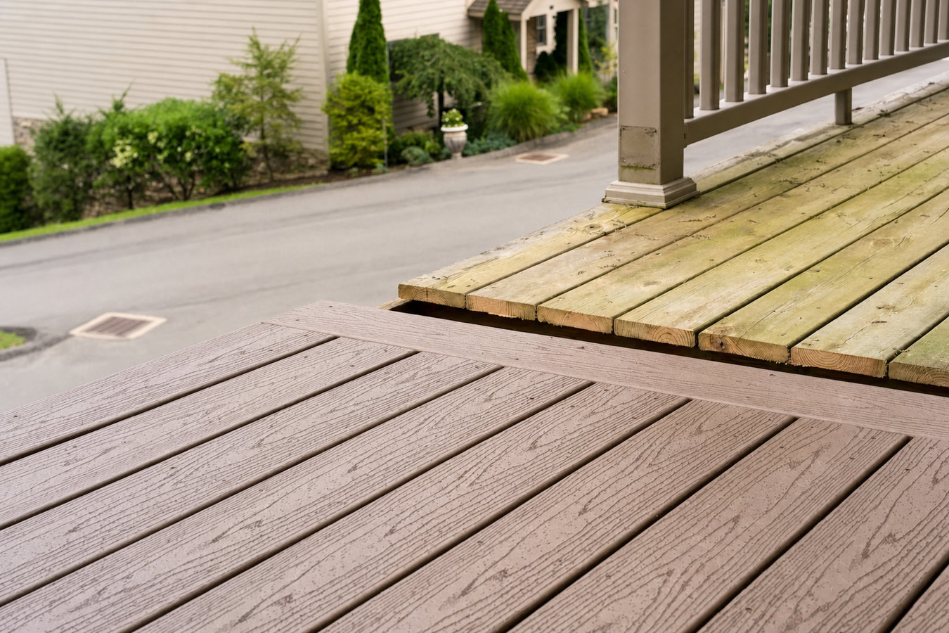 Trex deck installation